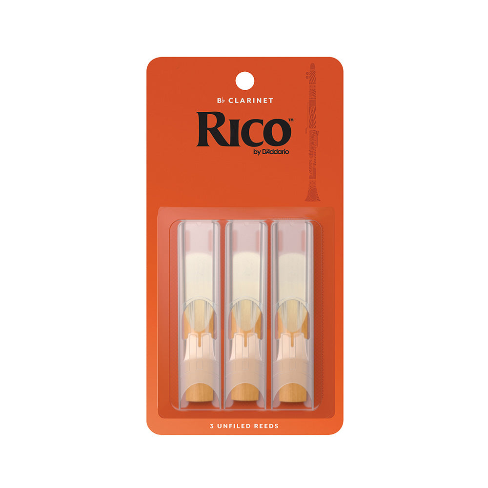 D'Addario RCA0335 Rico Bb Clarinet Reed 3.5 (3-pack)-accessories-Daddario-Hermes Music